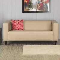Home Centre New Athens Solid Wood 3-Seater Sofa - Beige