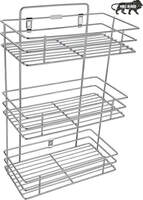 Stinaless Steel 3Shelf Rack Cup Kitchen Rack (Steel)