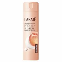 LAKMÉ Peach Milk Ceramide Moisturizer with SPF 24 & Hyaluronic for Intense Moisturizing and Skin Protection from UVA/B Rays | For Dry, Normal & Sensitive 200ml