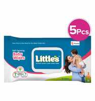 Little's Soft Baby Skincare Wipes (80 Pieces) Pack of 5 {Maxsaver, Location Specific}