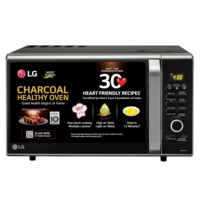 LG 28L Charcoal Microwave Oven with Interleave & Charcoal Technology (Black)
