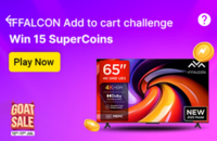 iFFalcon Tv challenge earn 15 supercoins