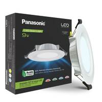 Panasonic 9W Round Slim Conceal Downlight, 9 Watt Ceiling Light, Round LED Concealed Surface Light, 6500k, Cool White