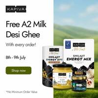 Kapiva - Free A2 Milk Desi Ghee with every order (8th-9th July'25)
