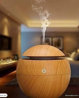  Wooden Cool Mist Essential Oil Diffuser Aroma Air Humidifier with Colorful Change (Assorted)