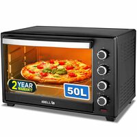 iBELL Eo50Lgdlx Otg 50 Litre,Convection Oven Toaster Griller With Motorized Rotisserie,5 Heating Modes,2000 Watt (Black)