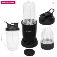 FABER FSB 400 W Juicer Mixer Grinder  (SPORTZ BLENDER FSB 3 in 1 Nutrifit Nero | 3 Jars | Black)