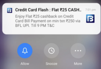 Bajaj Credit Card Flash: Flat ₹25 CASHBACK (recharge also)