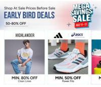 Myntra Mega Savings Sale Early Bird Deals Live 50-80% Off