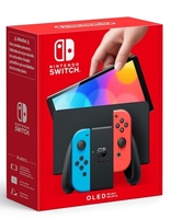 Nintendo Switch OLED model With Neon Red & Neon Blue Joy-Con