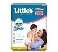 Little's Pant Baby Diaper (XL, 12-17 kg, 54 Pieces, 12 Hours Absorption Protection) (location specific)