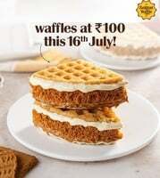 The Belgian Waffle Co - Waffle at Rs100 on 16th July