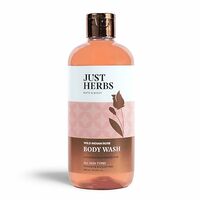 Just herbs Kumuda Sacred Indian Lotus Rejuvenating Body Wash, Light Orange