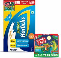 Junior Horlicks Vanilla 1kg + Free einstein box worth rs. 499