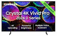 Samsung 138 cm (55 inches) D Series Brighter Crystal 4K Vivid Pro Ultra HD Smart LED TV  @40164
