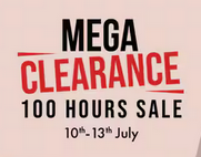 Ajio 100 Hours Mega Clearance Sale [10-13 July] - 50-90% Off + 10% Off with Federal Credit Card