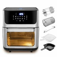 KENT Digital Air Fryer Oven 12L | 1800W | 360° Rapid Heat Circulation | 10 Preset Menus | Bake, Grill & Roast | Digital Display & Touch Control Panel | Dehydration & Rotisserie Function