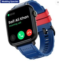 Boult Drift 2 BT calling, 1.85 HD Screen, Working Crown, Sturdy Metallic Frame, SpO2 Smartwatch  (Blue Strap, Free Size)