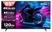 MOTOROLA 165 cm (65 inch) QLED Ultra HD (4K) Smart Google TV 2025 Edition with 5.0 with 48 W speaker, 120Hz Game accelerator, and Dolby Atmos  (65UHDGQMVSAQ)