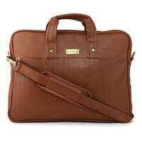 Probus 13-Inch/ 14 Inch/ 15.6 Inch Vegan Leather Laptop Messenger Bag Sleeve Case Cover for MacBook Office Executive