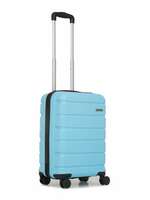 TEAKWOOD LEATHERS Unisex 8 Wheels Trolley Bag (55 CM, Sky Blue)