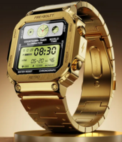 100% supercoins back- Fire-Boltt Reto 39.1mm (1.54) Smartwatch  (Gold Strap, Free Size)