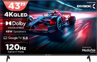 MOTOROLA 109 cm (43 inch) QLED Ultra HD (4K) Smart Google TV 2025 Edition 