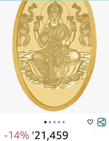 WHP 2GM Gold Pendant 24kt - 9400 Rs/ Gm