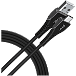 Solero T241 2.4A USB-A To Type-C Fast Charging Cable - 1 m, Black
