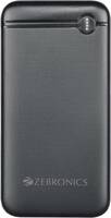 ZEBRONICS 10000 mAh 20 W Slim Power Bank  (Black, Lithium Polymer, Power Delivery 3.0 for Mobile, Tablet)
