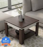 Allie Wood Alex Engineered Wood Coffee Table  (Finish Color - Walnut Colour, Pre-assembled)