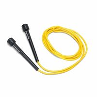 Amazon Brand - Symactive Polyvinyl Chloride (PVC) Skipping Jumping Rope for Men and Women, with Adjustable Height Speed for Exercise & Fitness (Yellow