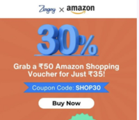 Get Rs.50 Amazon Shopping Voucher at Rs.35