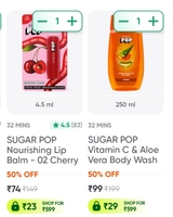 Swiggy Sugar Pop Products upto 85% off (maxsaver)