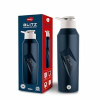 Pigeon Blitz Stainless Steel Water Bottle With Sipper Cap | Eco friendly | BPA Free | Water Bottle for Office, Gym, School, Yoga, Trekking, Adults & Kids| 975 ML, Blue