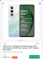 OPPO K12x | 6 GB RAM & 128 GB Storage: Available Gurgaon, check yours