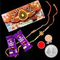 Almoda Creations Rakhi Combo Set for Brother