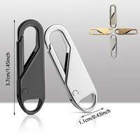 ARTO Zipper Pull Replacements Zipper Repair Kit Zipper Slider Pull Tab Universal Zipper Fixer Metal Zipper Head Pullers Handle for Clothing Jackets Backpack Boots Purse Coat (Pack of 10)