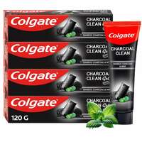 Colgate Charcoal Clean Black Gel Toothpaste, Pack of 480g (120g X 4) 