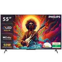 Philips 139 cm (55 inches) Harmony Series 4K Ultra HD Smart QLED Google TV 55PQT8300/94
