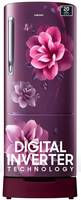 Samsung 183 L Direct Cool Single Door 4 Star Refrigerator with Base Drawer with Digital Inverter (Camellia Purple, RR20C1824CR/HL)