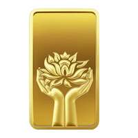 5 Gram Gold Coin MMTC PAMP 24K 999.9+ Purest Lotus Gold Bar