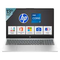 HP 15, 13th Gen Intel Core i7-1355U (16GB DDR4, 512GB SSD) FHD, Anti-Glare, 15.6’’/39.6cm, Win11, M365 Basic(1yr)* Office 24, Silver, 1.59kg, fd0468tu, Iris Xe, FHD Camera w/Shutter, Backlit Laptop