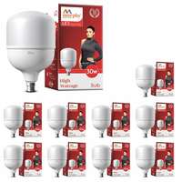 Murphy Base B22 30-Watt LED Globe High Wattage Bulb (Pack of 10, Warm White)