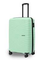 MOVE-MEANT Travel Crew Small Cabin 55Cm Suitcase 8 Wheels Number Lock Poly Carbonate HPS Green Trolley Bag