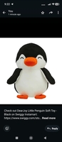 Out Dear joy little penguin soft toy black 