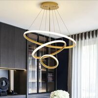 Desidiya® Modern Double 3-Ring LED Pendant Light Lamp - Warm White Hanging Ceiling