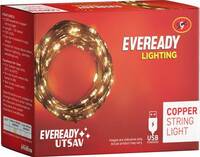 EVEREADY 100 LEDs 10 m White Steady String Rice Lights  (Pack of 1)