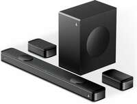 boAt Aavante Prime 5.1.2 5050DA, Dolby Atmos, Wireless Satellites, Remote Control 550 W Bluetooth Soundbar (Premium Black, 5.1.2 Channel)