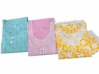 Women's Cotton Salwar Suit Set, A-Line Khadi Style, Pack of 3